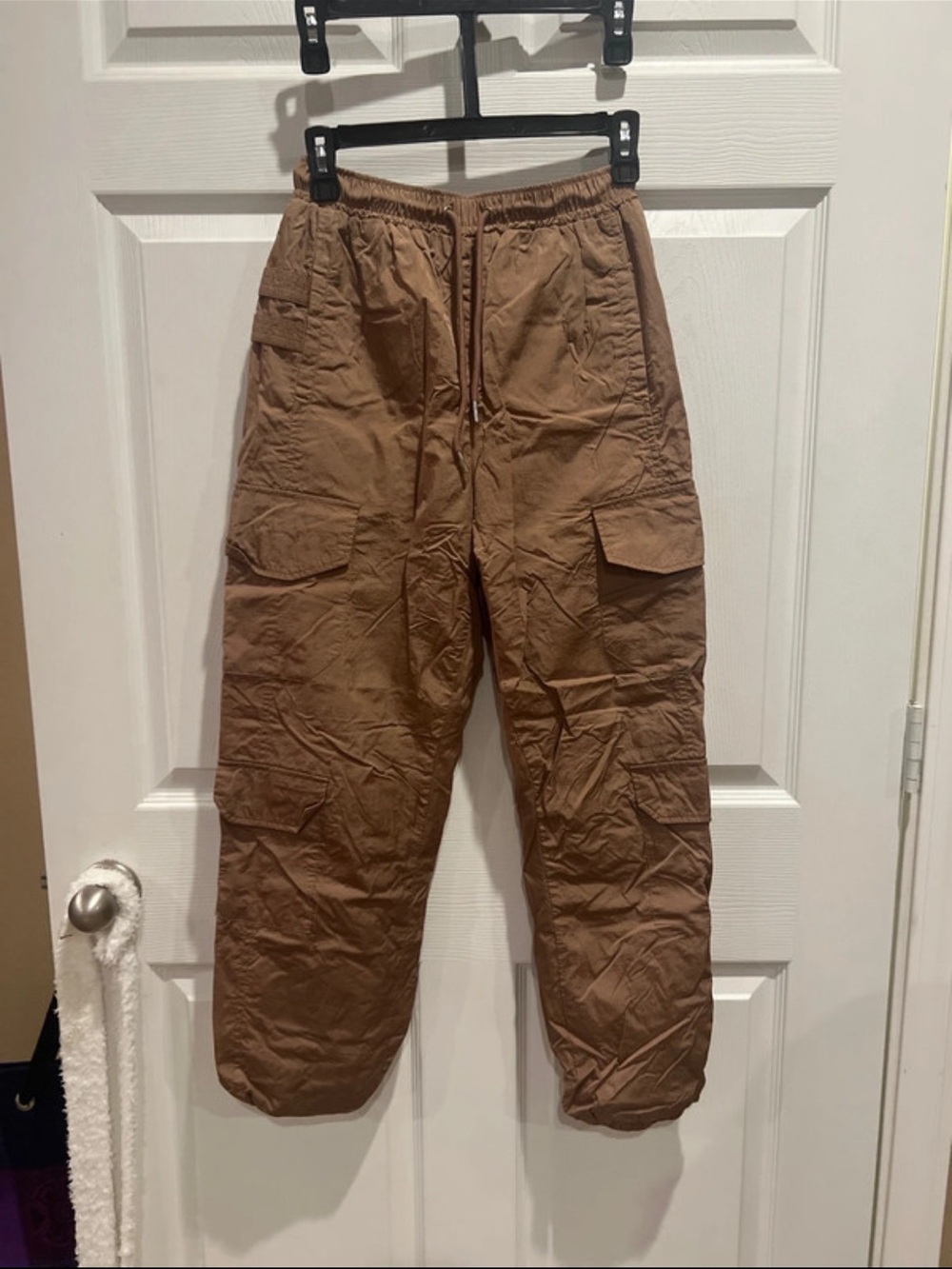 Forever 21 woman’s Tan Cargo Pants with Drawstring Waist